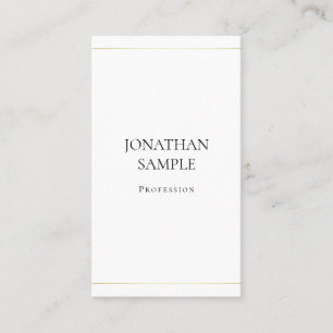 Trendy Simple Design Elegant Plain Luxury Modern Business Card