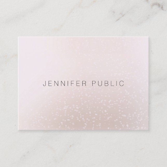 Trendy Simple Modern Professional Template Elegant Business Card (Front)