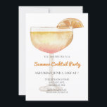 Trendy Simple Modern Summer Cocktail Party Invitation<br><div class="desc">Trendy Simple Modern Summer Cocktail Party Invitation</div>