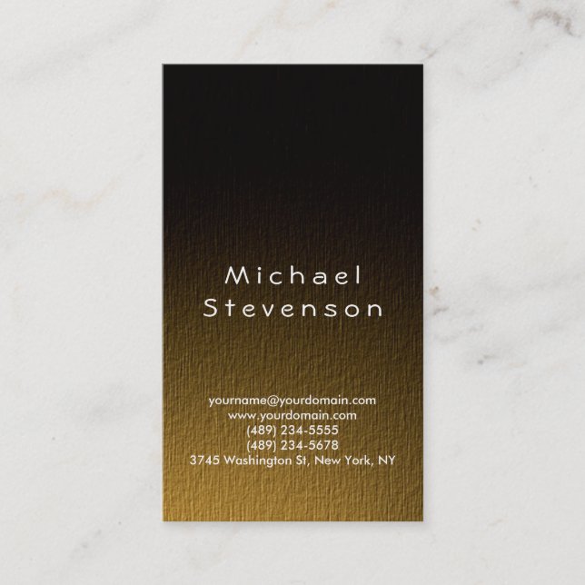 Trendy Simple Plain Business Card (Front)