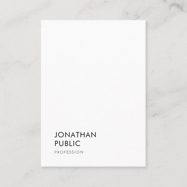 Trendy Simple Template Elegant Professional Modern Business Card (Front)