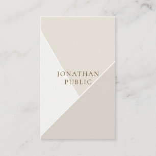Trendy Simple Template Minimalist Modern Elegant Business Card