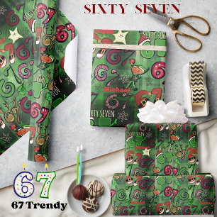 Trendy Sixty Seven Wrapping Paper I Lucky 67