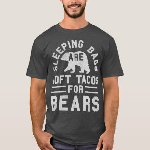 Trendy Sleeping Bag Soft Tacos Bear Poster Premium T-Shirt