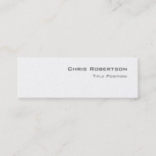 Trendy Slim Script Charming Business Card