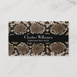 Trendy Snakeskin pattern Business Card