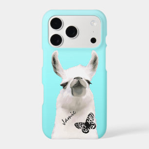 Trendy Snooty llama Butterfly Your Name or Quote