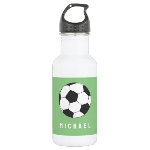 Trendy Soccer Ball Football Personalised Green 532 Ml Water Bottle