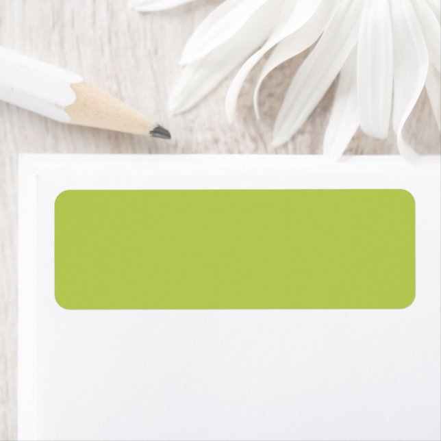 Trendy Soft Chartreuse Address Labels (Insitu)