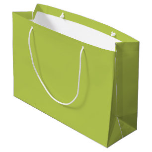 Trendy Soft Chartreuse Large Gift Bag