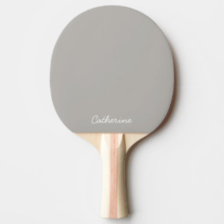 Trendy Soft Gray-Beige  Custom Ping Pong Paddle