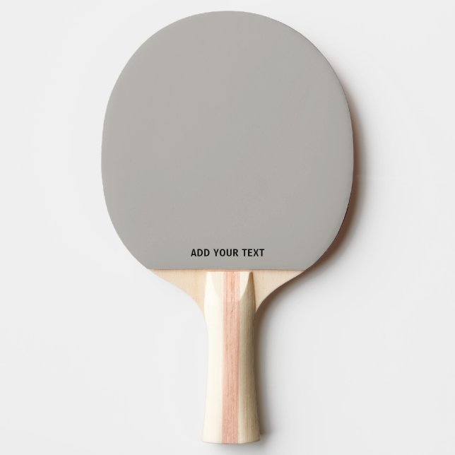 Trendy Soft Gray-Beige  - Custom Ping Pong Paddle (Front)