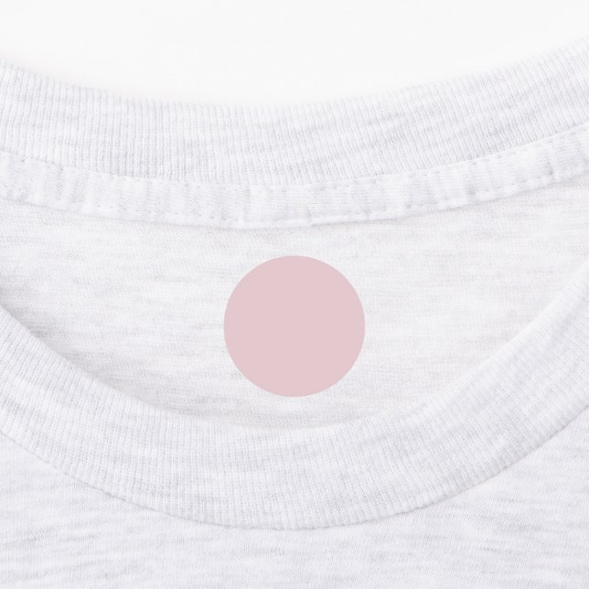 Trendy Soft Pastel Pink - Label (Affixed)