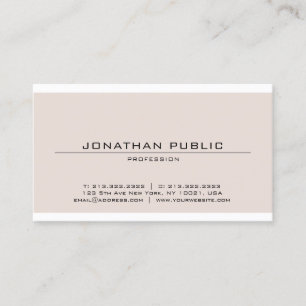 Trendy Sophisticated Minimalist Modern Design Business Card