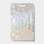 Trendy sparkles pearl holographic custom logo