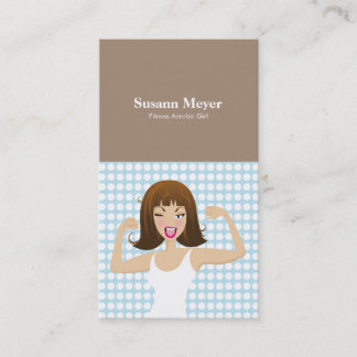 TRENDY SPORTY CUTE GIRLS BUSINESS CARD