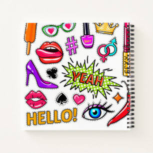 "Trendy stickers Notebook