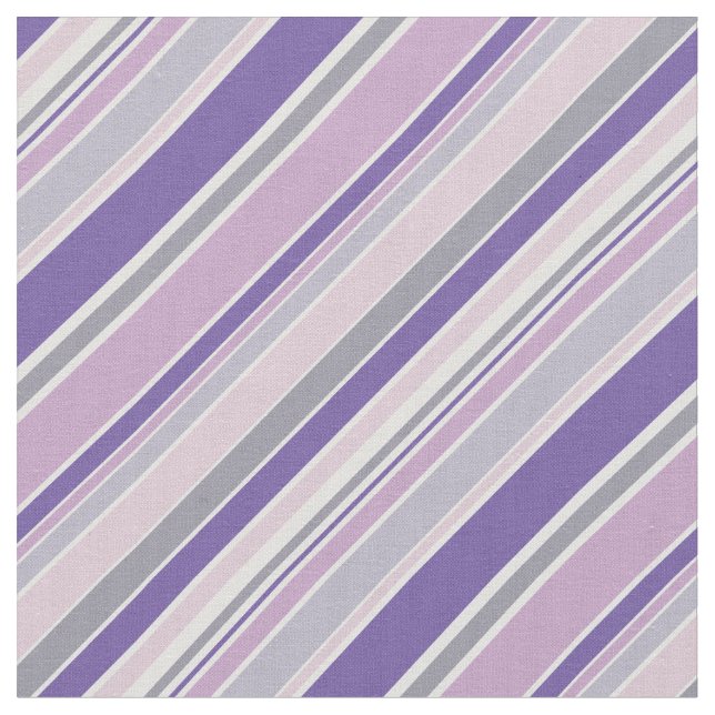 Trendy Stripes Purple Fabric (Close Up)