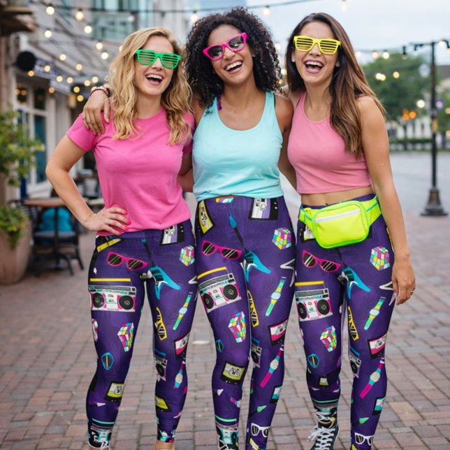 Trendy style from 80s Purple Leggings (Creator Uploaded)