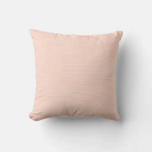Trendy Stylish Apricot Colour Stripes Template Cushion