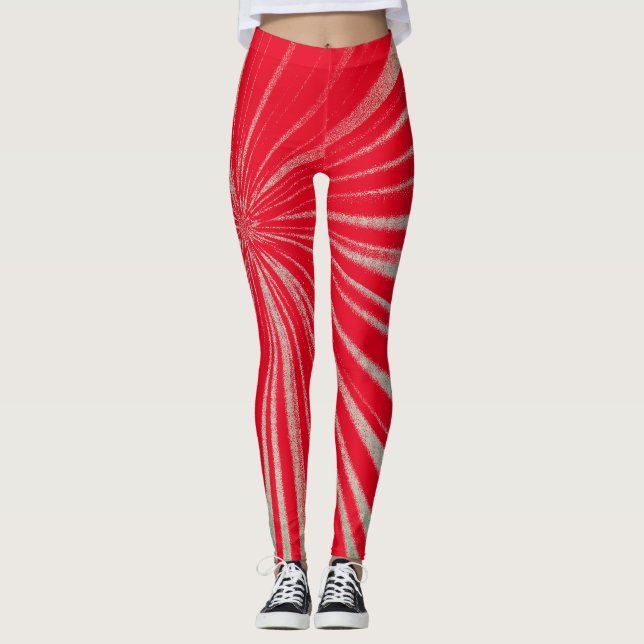 Trendy Stylish Astral Canvas Design Leggings (Front)