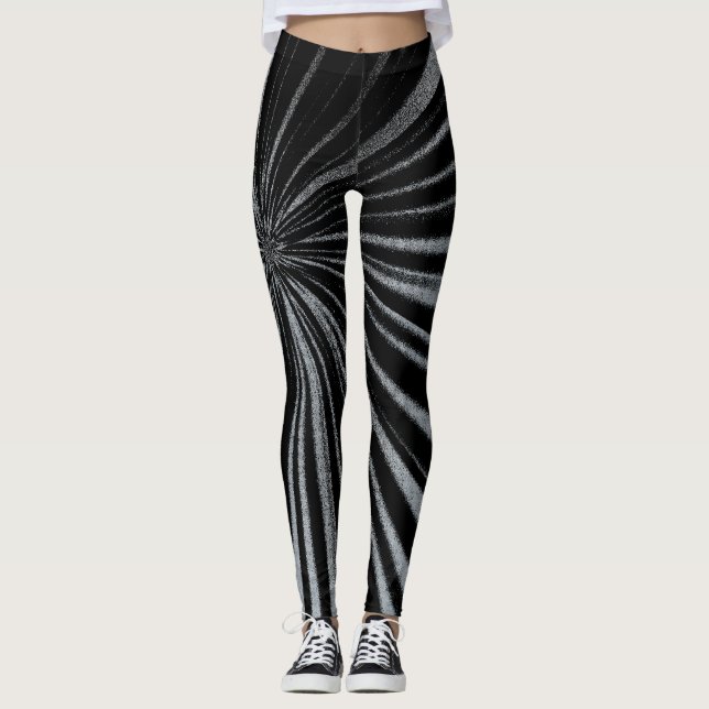 Trendy Stylish Astral Canvas Design Leggings (Front)