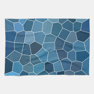 Trendy Stylish Blue Pattern Tea Towel