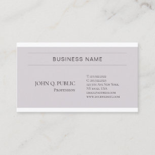 Trendy Stylish Colours Minimalist Chic Design Business Card