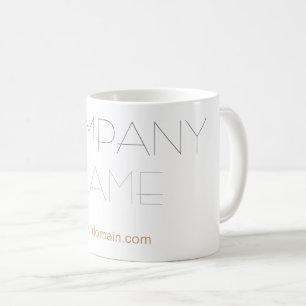 Trendy Stylish Company Name Coffee Mug