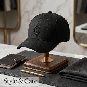 Trendy Stylish Custom Monogram Embroidered Hat