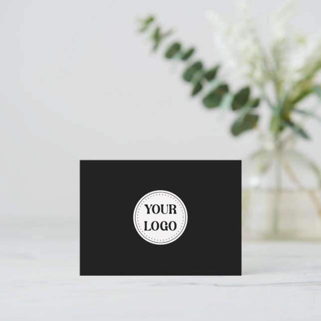Trendy stylish & elegant branded business card (Standing Front)