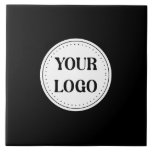 Trendy stylish & elegant branded ceramic tile<br><div class="desc">This design is accessible to all. Feel free to customise the logo,  images,  text,  and colours according to your preferences. Thank you very much.</div>