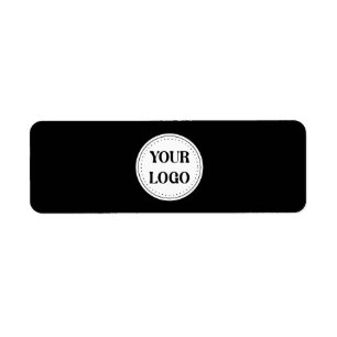 Trendy stylish & elegant branded return address label