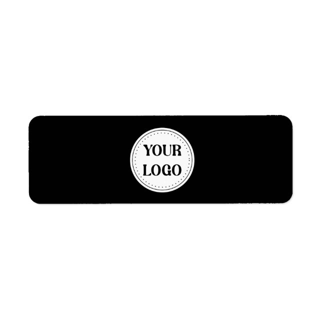 Trendy stylish & elegant branded return address label (Front)