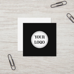 Trendy stylish & elegant branded square business card