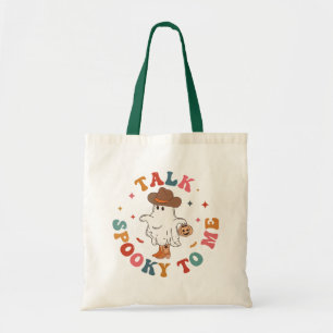 Trendy Stylish Groovy Script Halloween Funny Tote Bag