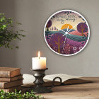 Trendy Stylish His Mercies Quote Purple Landscape