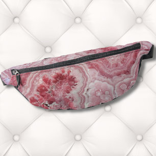Trendy Stylish Marble Agate Pink Bum Bags