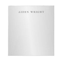 Trendy Stylish Modern Minimalist Silver Grey
