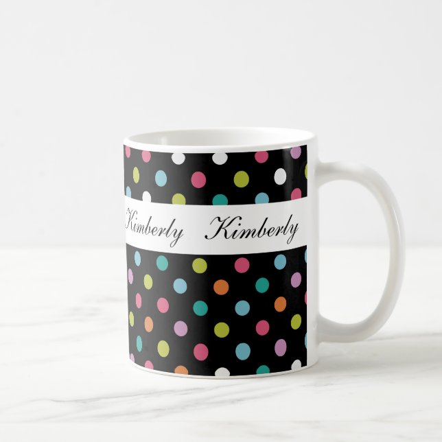 Trendy Stylish Monogram Coffee Mugs (Right)