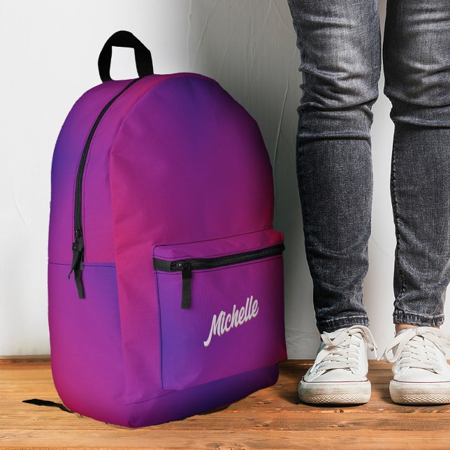 Trendy Stylish Purple Pink Back To School Printed Backpack (Trendy Stylish Purple Pink Back To School Printed Backpack
)