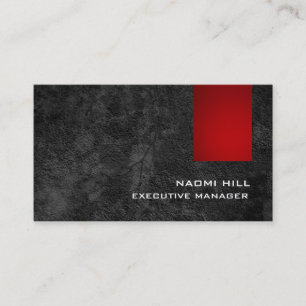 Trendy Stylish Red Grey Pattern Modern Business Card