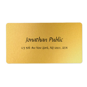 Trendy Stylish Script Text Gold Template Modern