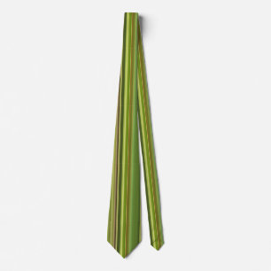 Trendy Stylish Shades of Green Stripe Pattern Tie