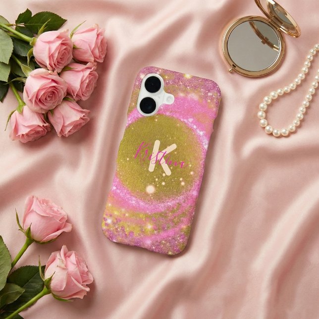 Trendy Stylish Sparkly Pink and Gold Glitter Foil  (Creator Uploaded)