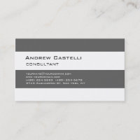 Trendy Stylish White Grey Striped Professional