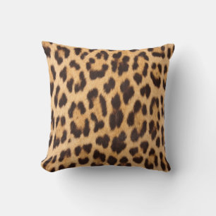 trendy stylish wild safari fashion leopard print cushion