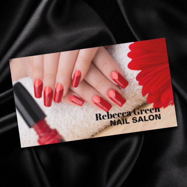 Trendy Stylist Manicurist Nail Artist Nail Salon Business Card (Trendy Stylist Manicurist Nail Artist Nail Salon Business Card)