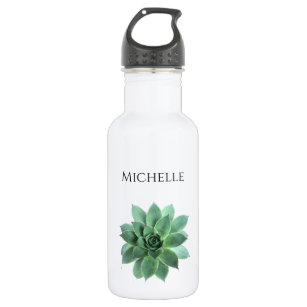 Trendy Succulent Botanical Cacti Personalised 532 Ml Water Bottle