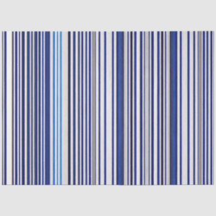 Trendy Summer Navy Blue Boat Stripes Collection Tissue Paper